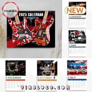 Van Halen Rock Band 2025 New Year Calendar