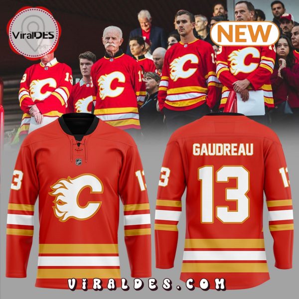 Calgary Flames Paying Tribute To Gaudreau Brothers Hockey Jersey