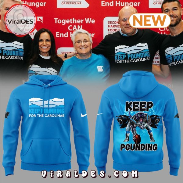 Carolina Panthers Keep Pounding Blue Hoodie