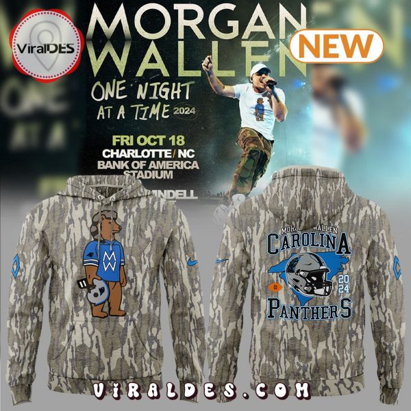 Carolina Panthers x Morgan Wallen Camo Hoodie