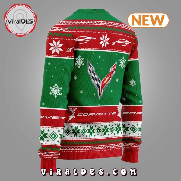 Chevrolet Corvette 2024 Christmas Green Ugly Sweater