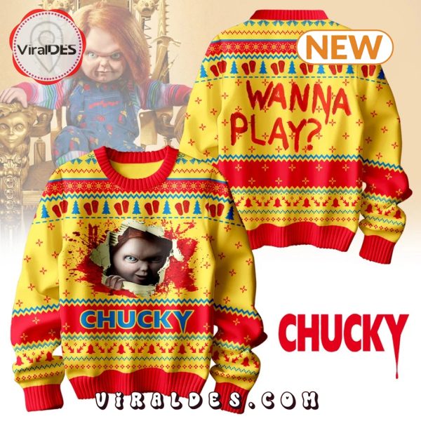 Chucky Wanna Play 2024 Christmas Ugly Sweater