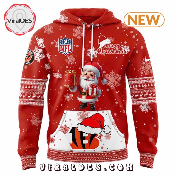 Cincinnati Bengals 2024 Merry Christmas Pullover Hoodie