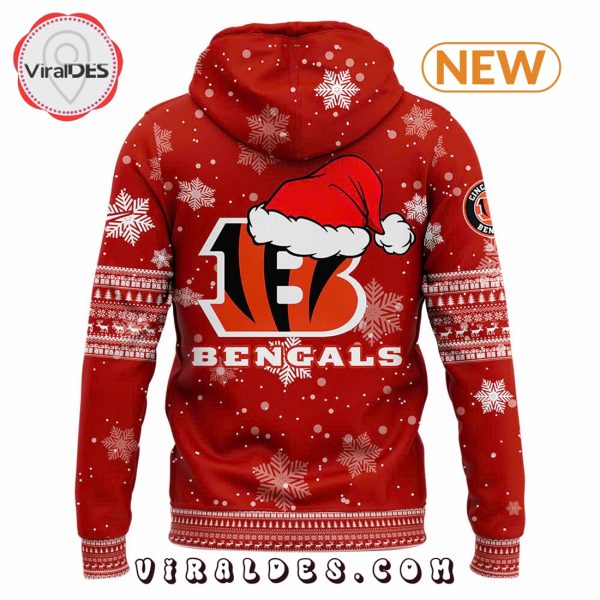 Cincinnati Bengals 2024 Merry Christmas Pullover Hoodie