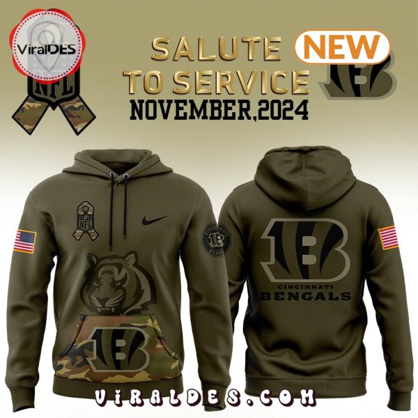 Cincinnati Bengals Camo Salute to Service Hoodie