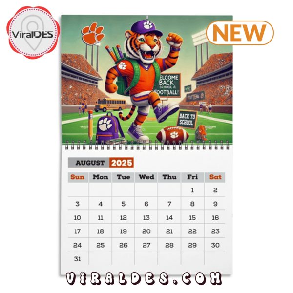 Clemson Tigers Football 2025 Calendar