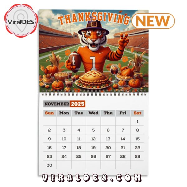 Clemson Tigers Football 2025 Calendar