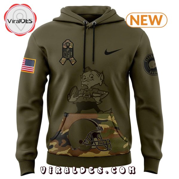 Cleveland Browns Camo Salute to Service Hoodie