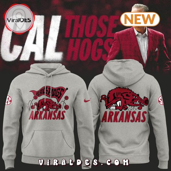 Coach John Calipari Arkansas Razorbacks Gray Hoodie, Jogger, Cap