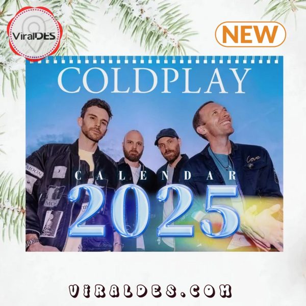 Coldplay Rock Band 2025 Happy New Year Calendar