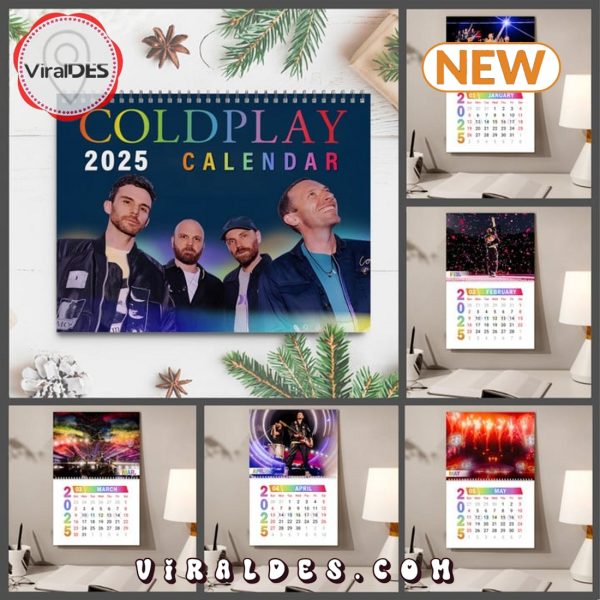 Coldplay Rock Band 2025 New Year Calendar