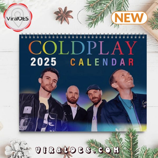 Coldplay Rock Band 2025 New Year Calendar