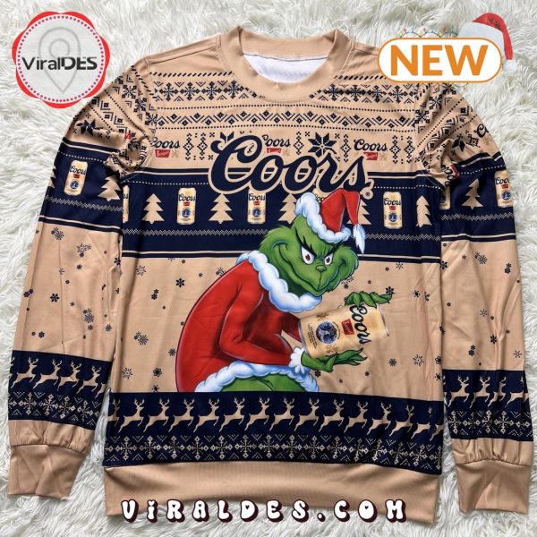 Coors Banquet Grinch 2024 Christmas Sweater