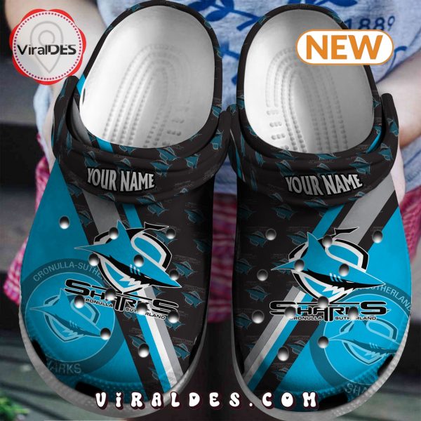 Cronulla-Sutherland Sharks NRL Custom Crocs Clogs