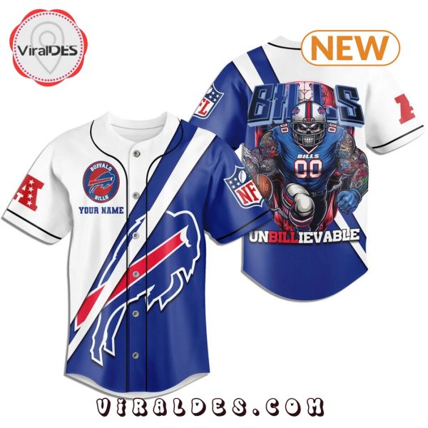 Custom Buffalo Bills Unbillievable Baseball Jersey