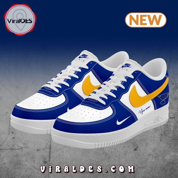 Custom St. Louis Blues New Seasion Air Force 1 Sneakers