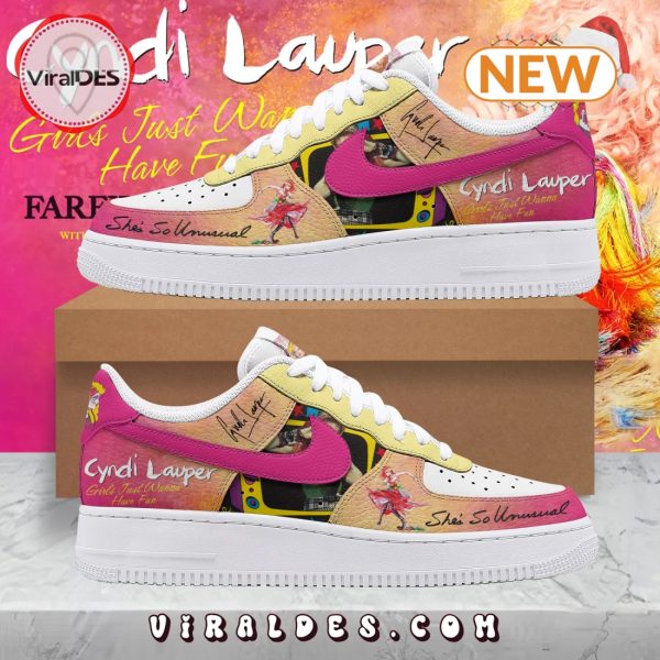 Cyndi Lauper 2024 Christmas Air Force 1 Shoes