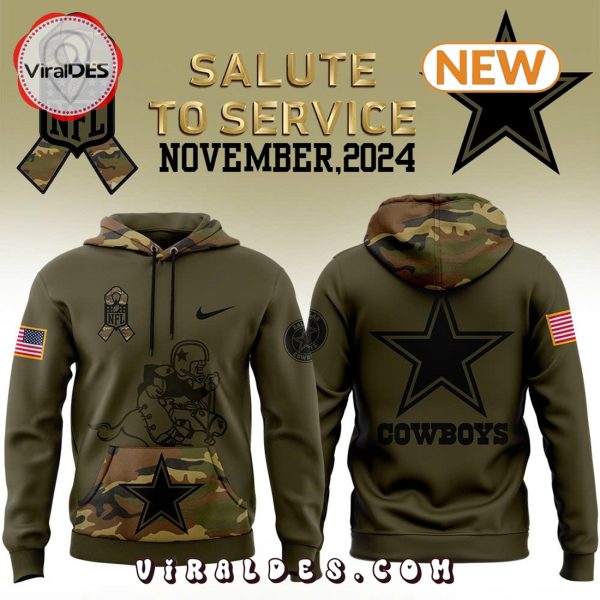 Dallas Cowboys Camo 2024 Salute to Service Hoodie