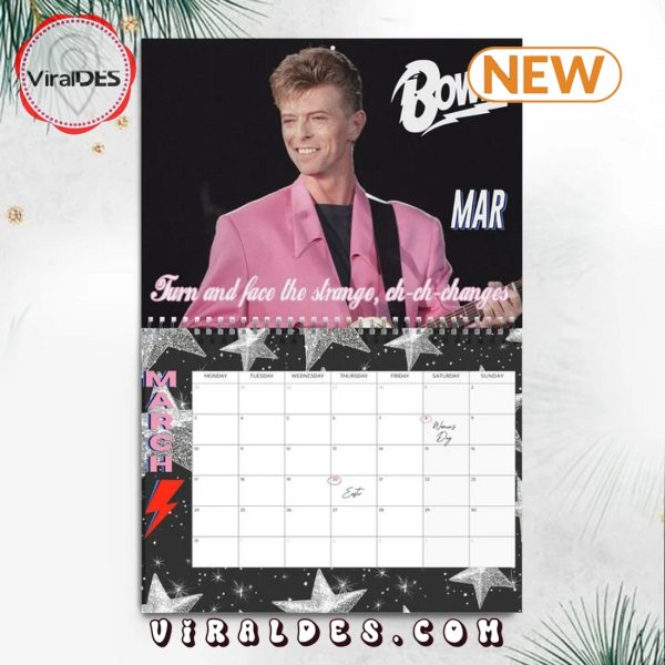 David Bowie 2025 New Year Calendar