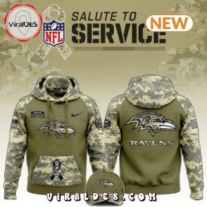 Baltimore Ravens Salute to Service Camo Hoodie, Jogger, Cap