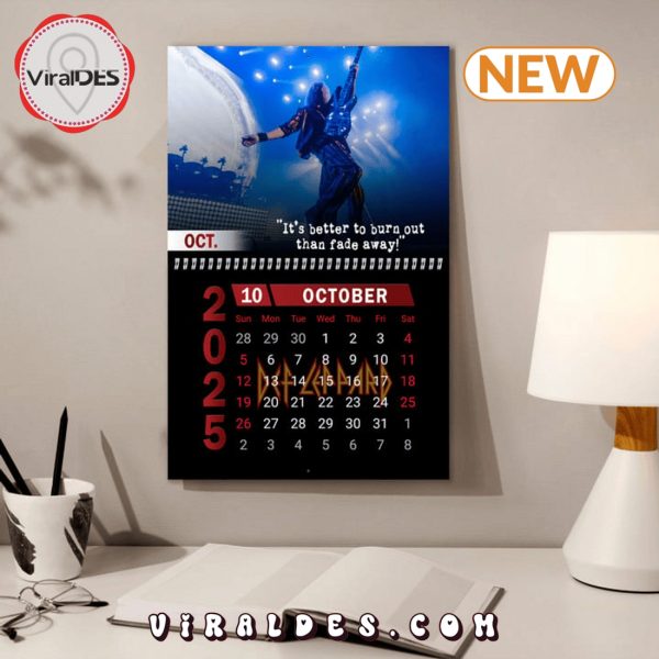 Def Leppard Rock Band 2025 New Year Calendar