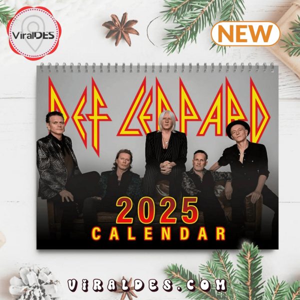 Def Leppard Rock Band 2025 New Year Calendar