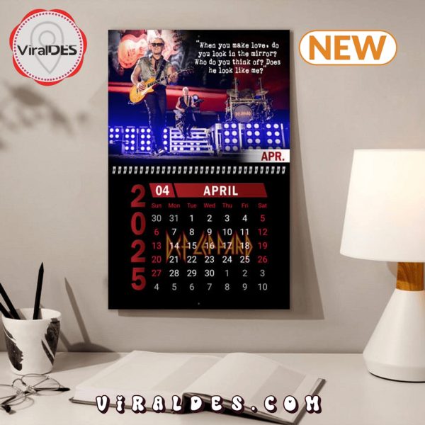 Def Leppard Rock Band 2025 New Year Calendar