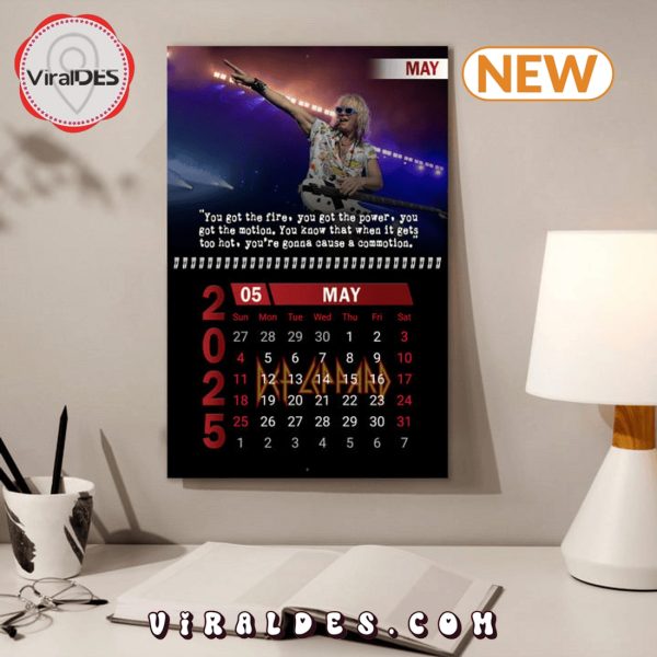 Def Leppard Rock Band 2025 New Year Calendar