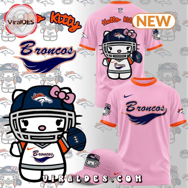 Denver Broncos x Hello Kitty Pink T-Shirt, Jogger, Cap