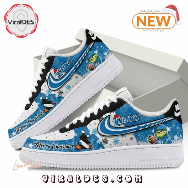 Detroit Lions 2024 Merry Christmas Air Force 1