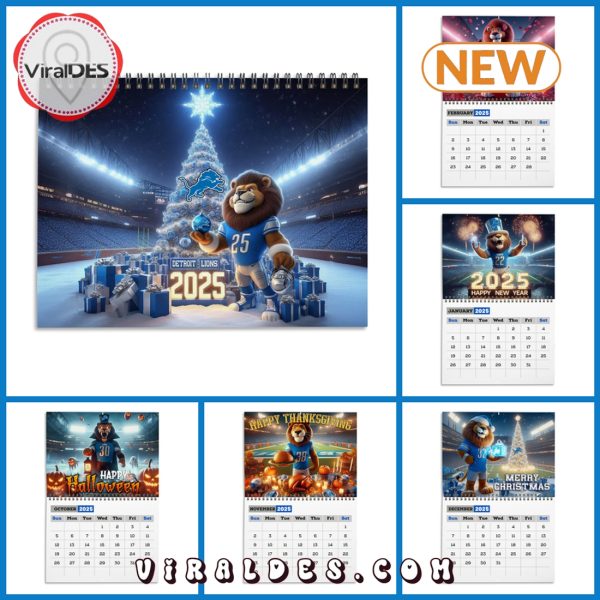 Detroit Lions Football 2025 Calendar