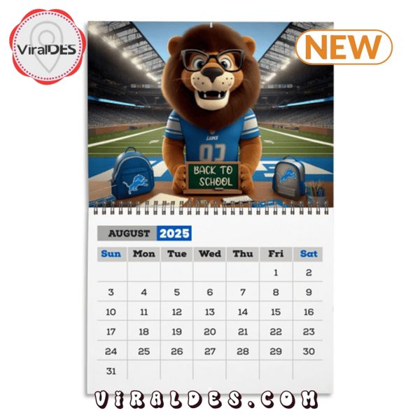 Detroit Lions Football 2025 Calendar