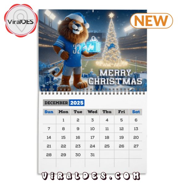 Detroit Lions Football 2025 Calendar