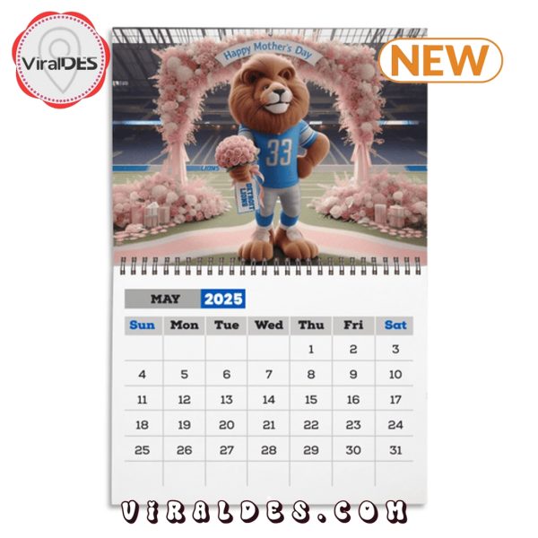 Detroit Lions Football 2025 Calendar