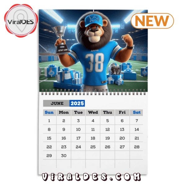 Detroit Lions Football 2025 Calendar