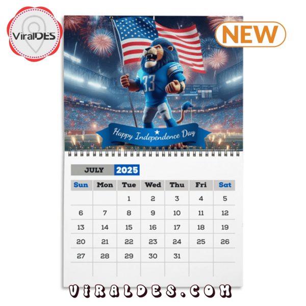 Detroit Lions Football 2025 Calendar