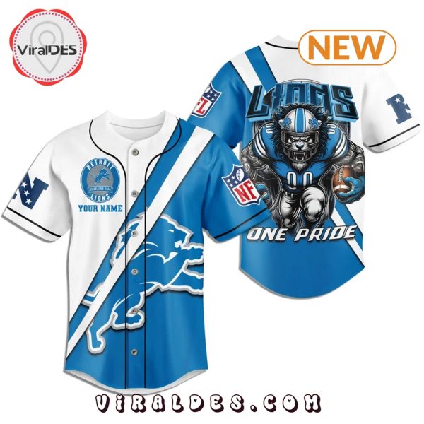 Detroit Lions One Pride Home Baseball Jersey