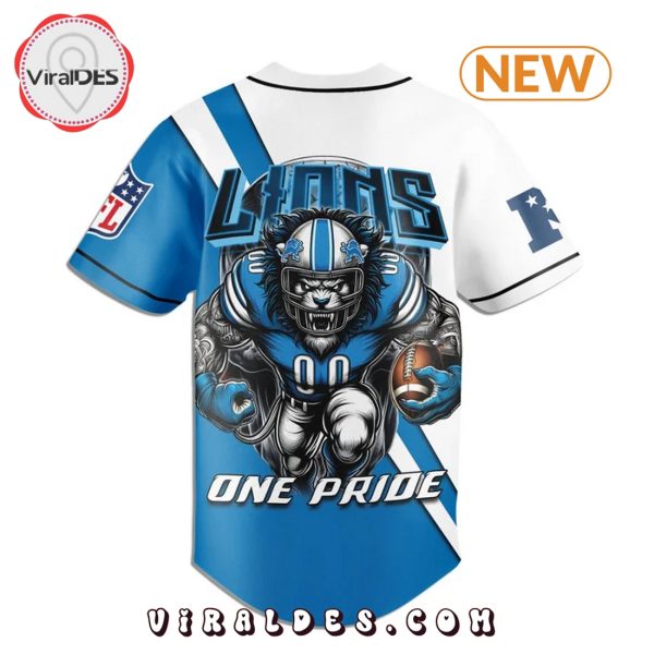 Detroit Lions One Pride Home Baseball Jersey