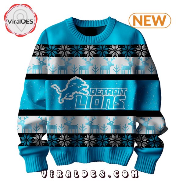 Detroit Lions They Not Like Us Christmas Ugly Sweater