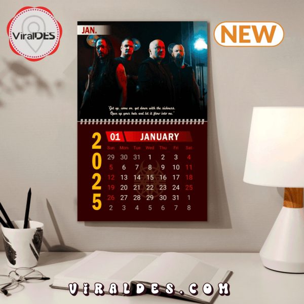 Disturbed Band 2025 New Year Calendar