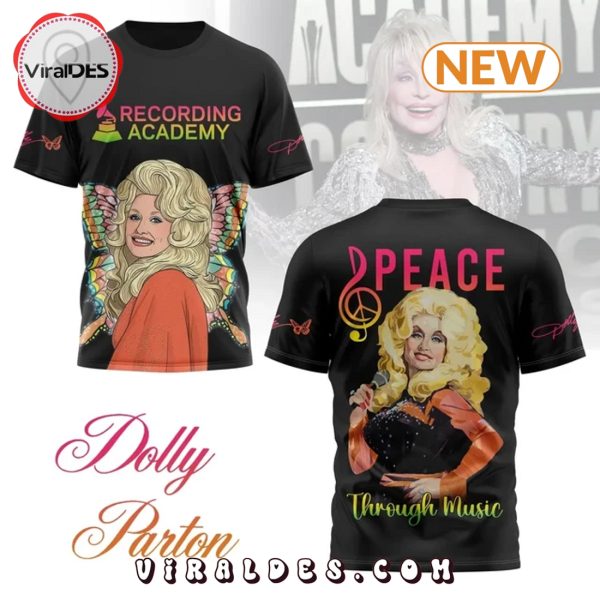 Dolly Parton Peace Through Music Black Shirt