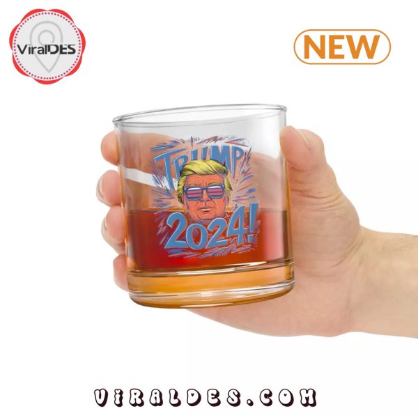 Donald Trump 2024 Whiskey Glass