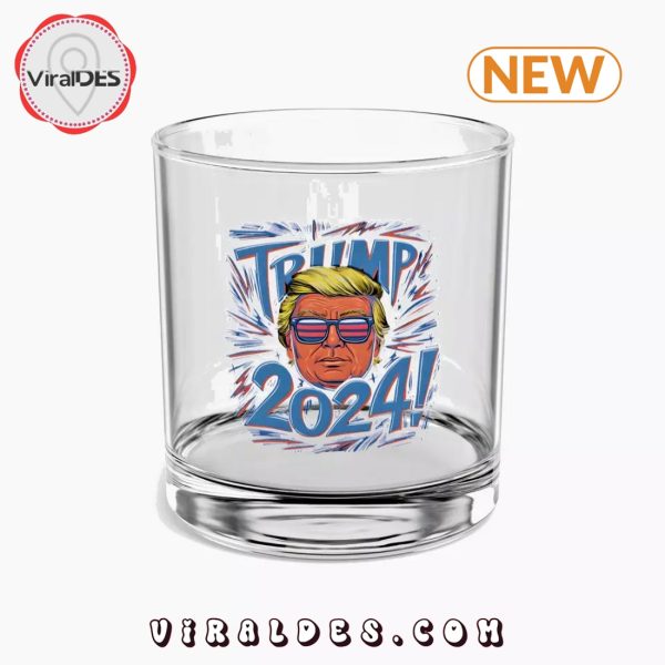 Donald Trump 2024 Whiskey Glass