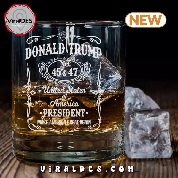 Donald Trump Presidency Whiskey Glass