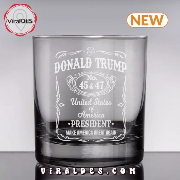 Donald Trump Presidency Whiskey Glass