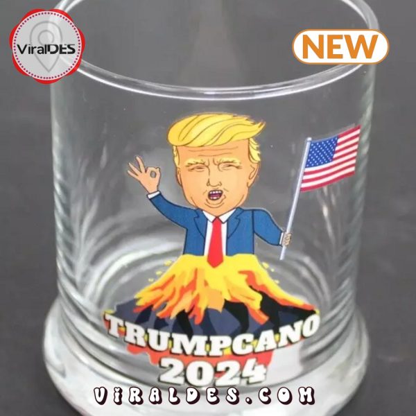 Donald Trump Volcano Beverage Whiskey Glass