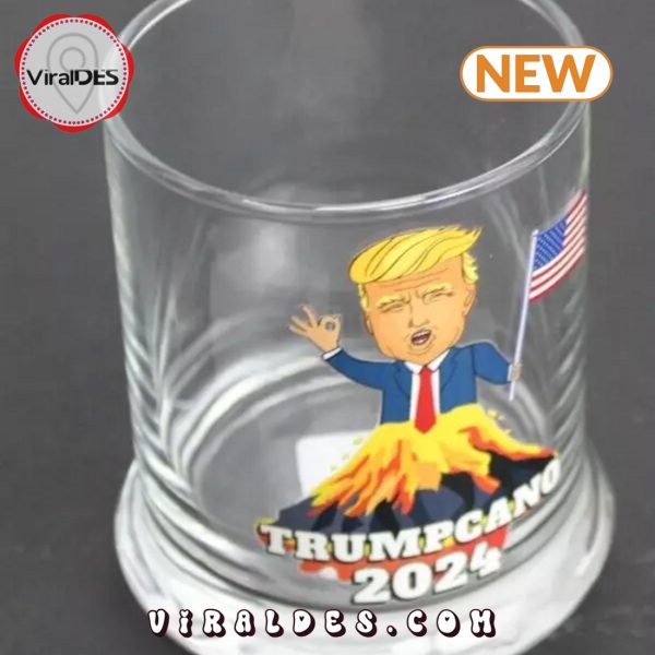 Donald Trump Volcano Beverage Whiskey Glass