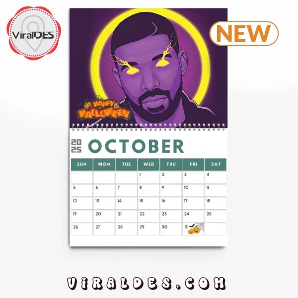 Drake Rapper 2025 New Year Calendar