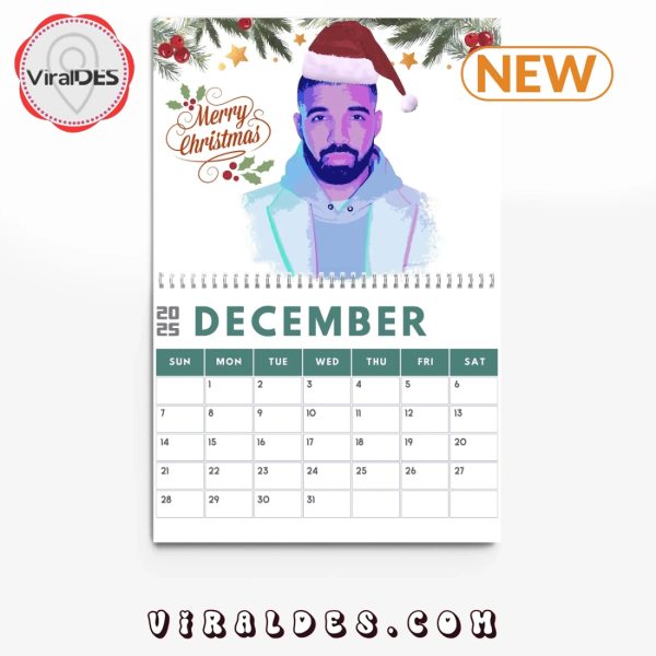 Drake Rapper 2025 New Year Calendar