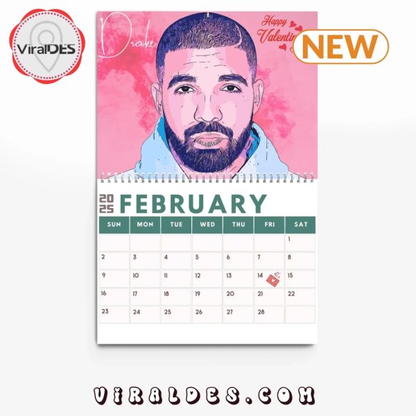 Drake Rapper 2025 New Year Calendar